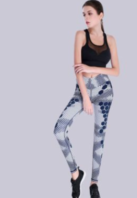 Printed sports yoga pants Yoga tops