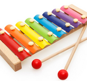 Early childhood music toys wooden music piano hand knock knock Muyinqin