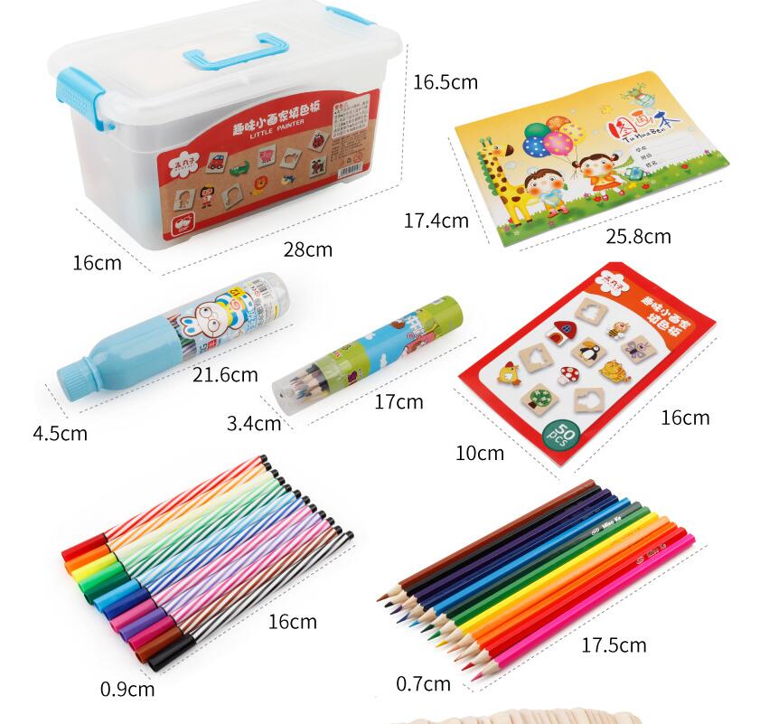 Children watercolor drawing board set early childhood educational toys