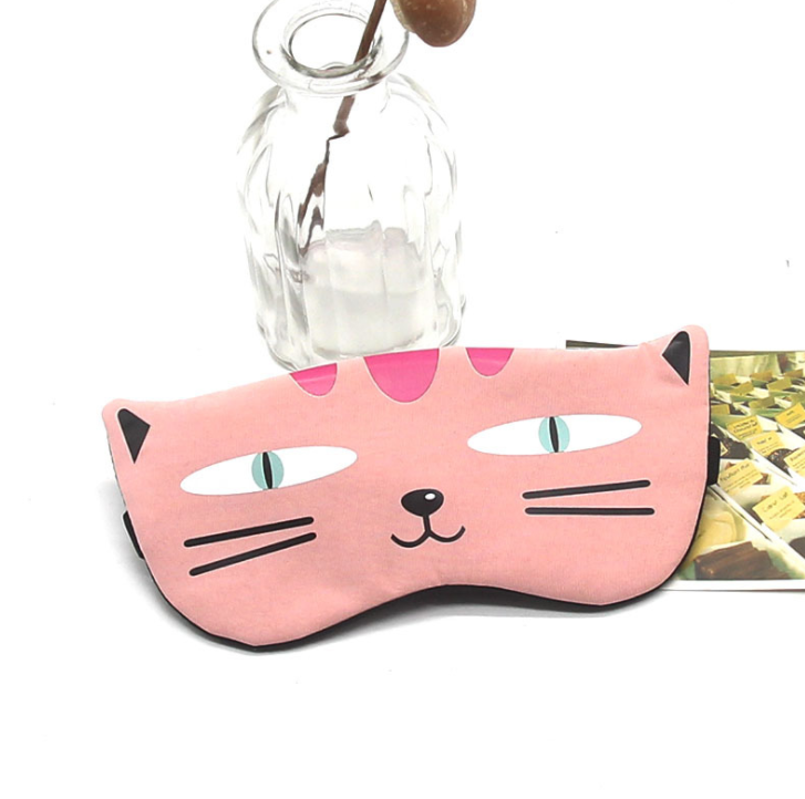 Sleeping Mask Eyepatch Eyeshade Eye Cover Cotton Creative Lovely Cartoon Cat/Fox/Dog Travel Relax Sleep Aid for Man Women MP0121
