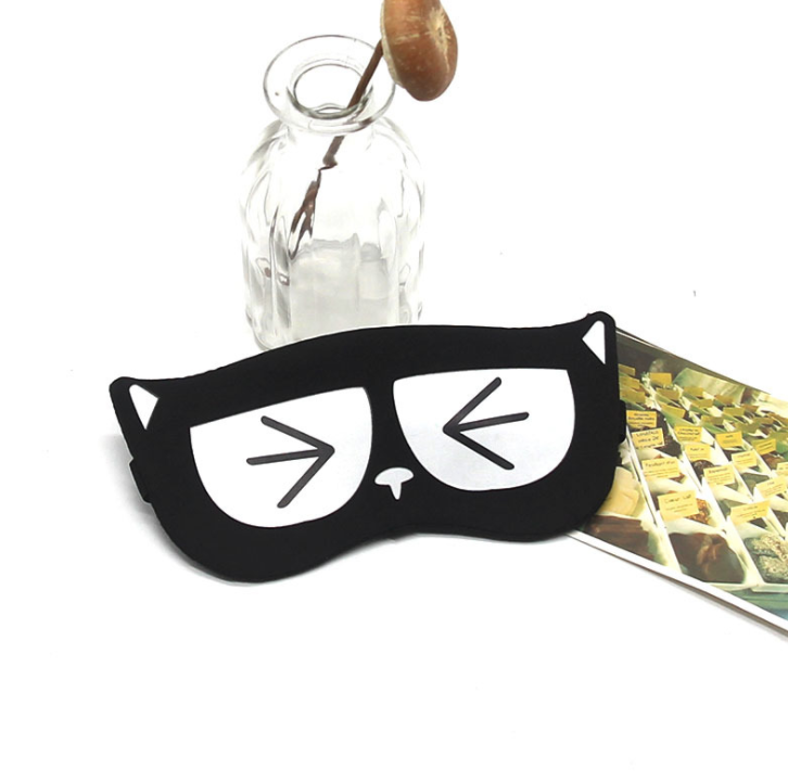 Sleeping Mask Eyepatch Eyeshade Eye Cover Cotton Creative Lovely Cartoon Cat/Fox/Dog Travel Relax Sleep Aid for Man Women MP0121