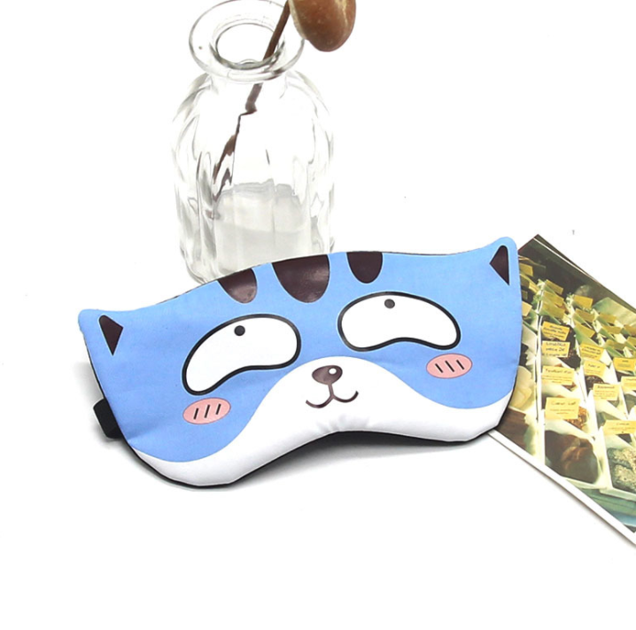 Sleeping Mask Eyepatch Eyeshade Eye Cover Cotton Creative Lovely Cartoon Cat/Fox/Dog Travel Relax Sleep Aid for Man Women MP0121