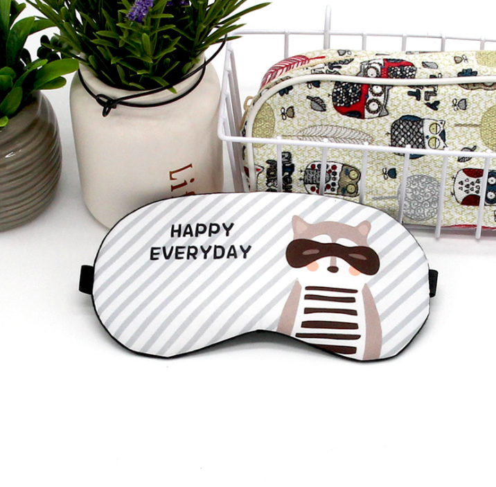 Sleeping Mask Eyepatch Eye Cover Cotton Creative Lovely Cartoon for Eye Cat/Panda/Dog Travel Relax Sleeping Aid MP0107