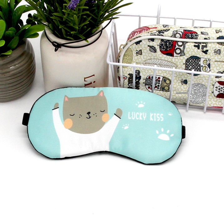 Sleeping Mask Eyepatch Eye Cover Cotton Creative Lovely Cartoon for Eye Cat/Panda/Dog Travel Relax Sleeping Aid MP0107