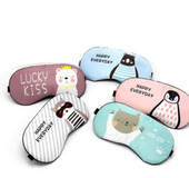 Sleeping Mask Eyepatch Eye Cover Cotton Creative Lovely Cartoon for Eye Cat/Panda/Dog Travel Relax Sleeping Aid MP0107