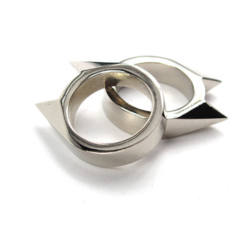 Outdoor EDC kit body guard ring cat ear ring single finger button broken window for men and women self-defense weapons
