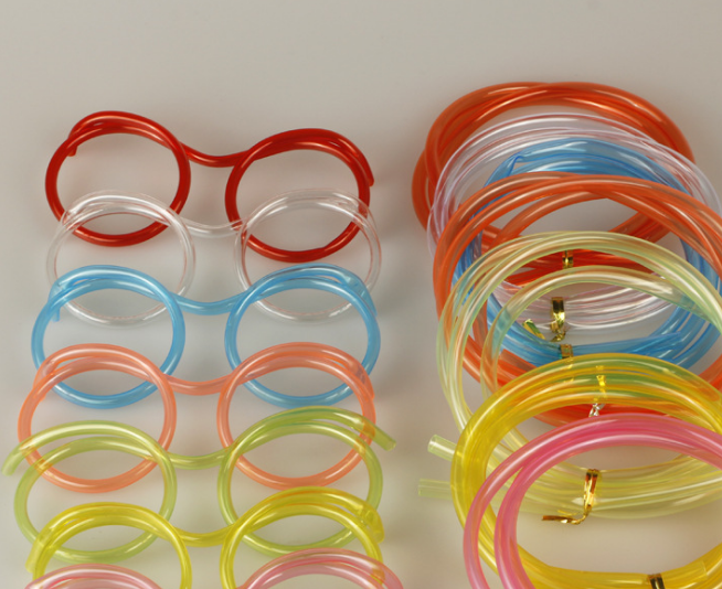 10 x Glasses Straw Funny Straws Kids Party