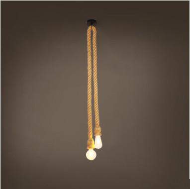Hemp rope chandelier