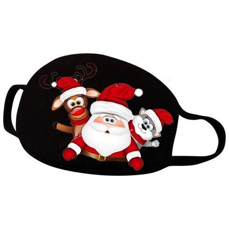 Christmas printed protective mask