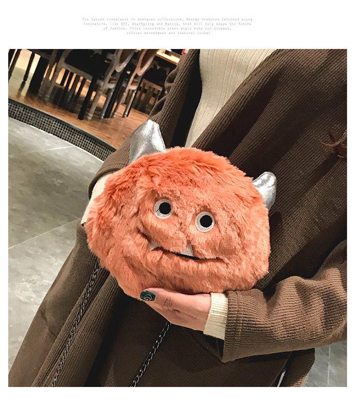 Plush handbags fur shoulder bag
