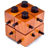 Adult wooden educational toy luban lock