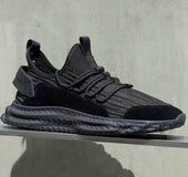 Flying woven men's sports shoes