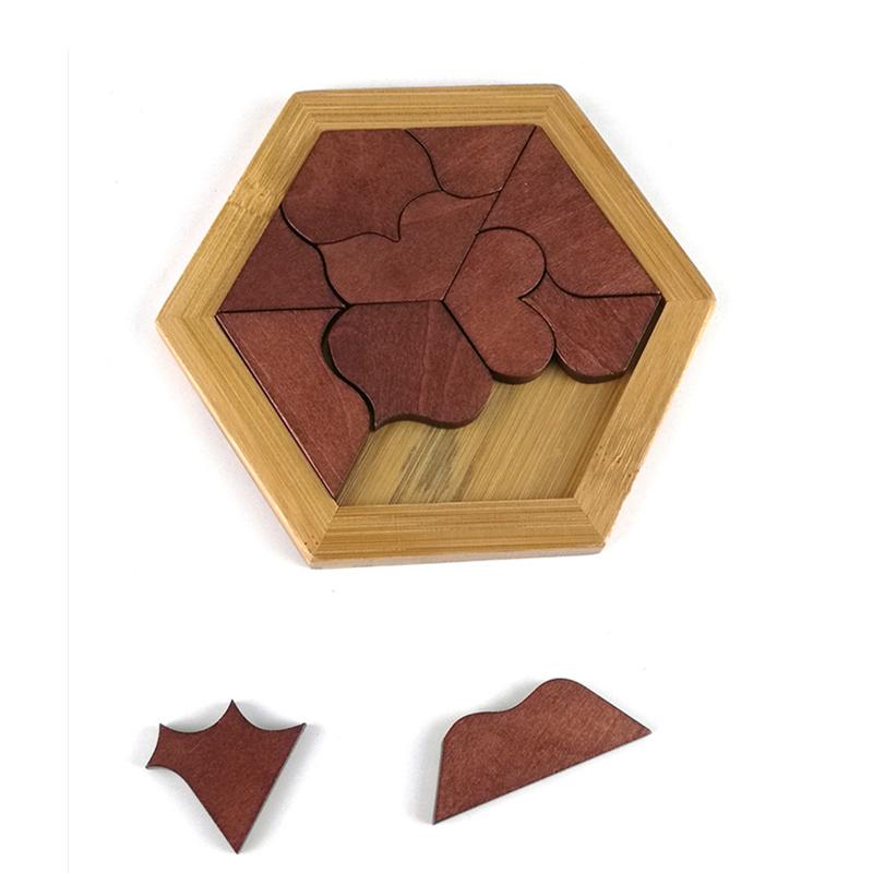Montessori Wooden Tangram Jigsaw Board Puzzle