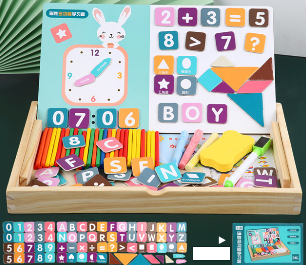 Magnetic stickers puzzle children's educational toys