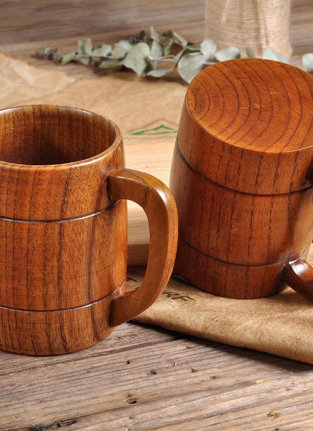 Beer wooden mug