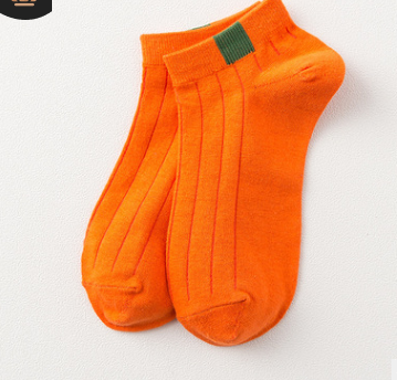 Candy color cloth solid color socks