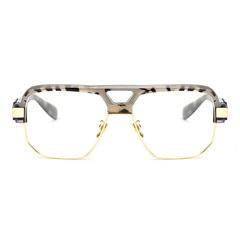 Sunglasses leopard half frame