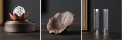 Purple sand lantern back incense burner