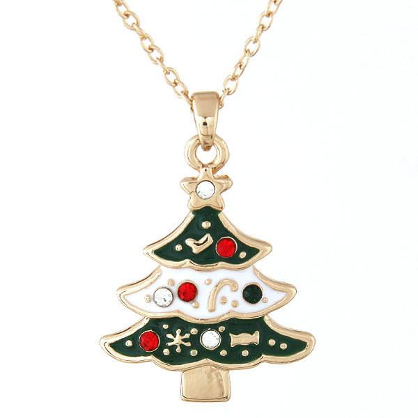 Christmas necklace santa claus sweater chain