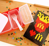 Bento box plastic creative DIY building blocks lunch box