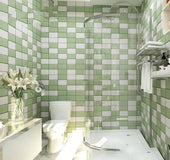 Bathroom tile waterproof self-adhesive wallpaper