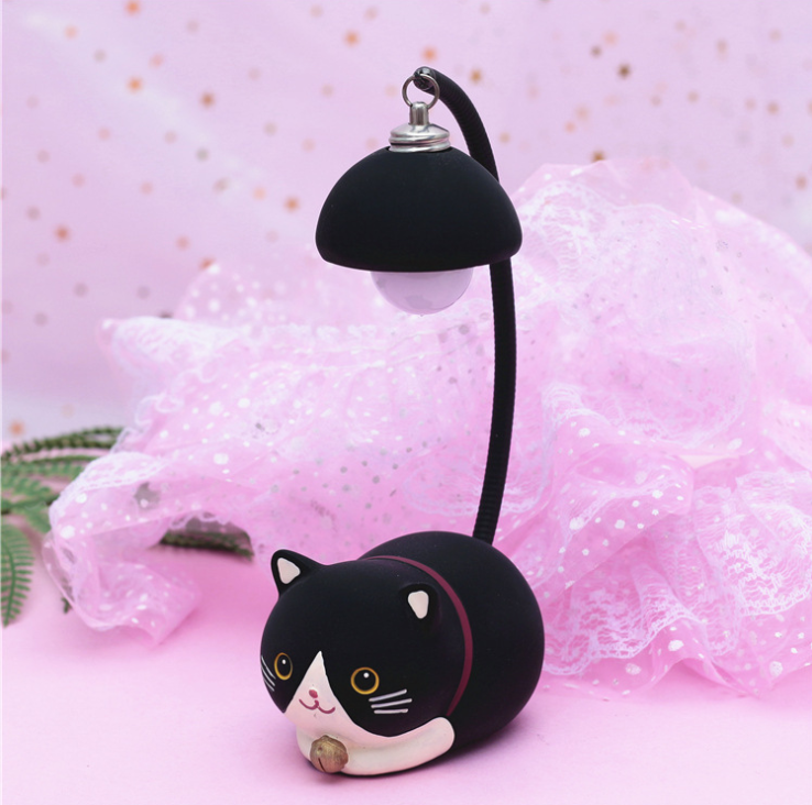 Creative small ornaments groceries cute cartoon cat night light girls room dormitory decorations student day gift