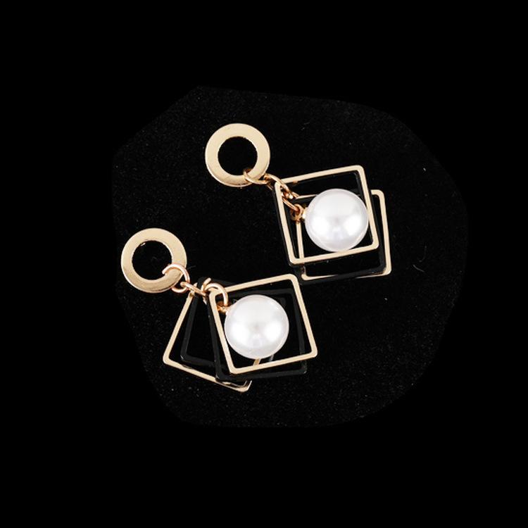 Geometric Round Marble Stud Earrings Various Models