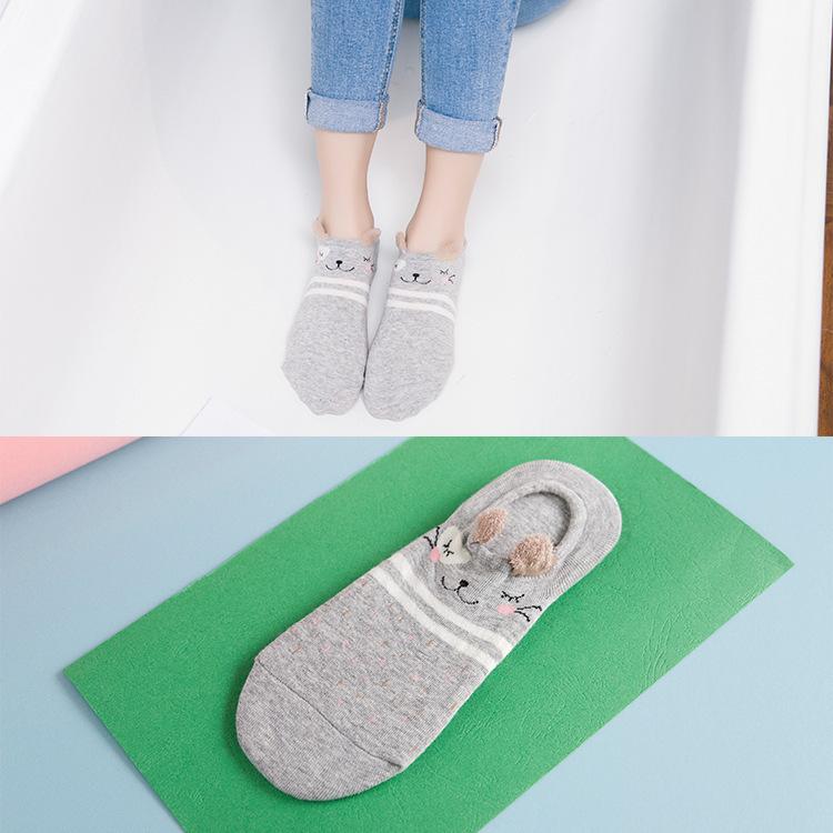 Cartoon cute cotton female socks