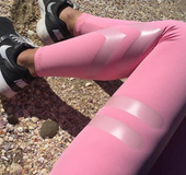 Amazon explosion letter digital printing high waist BOSSGIRL ladies fitness yoga sports casual leggings