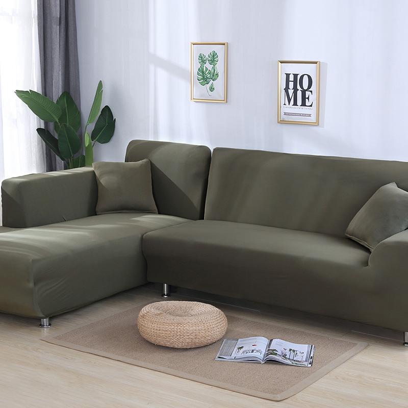 Tight Wrap Sofa Cover Elastic 2 Pieces Sofa Cover If L Style Piece Corner Sofa