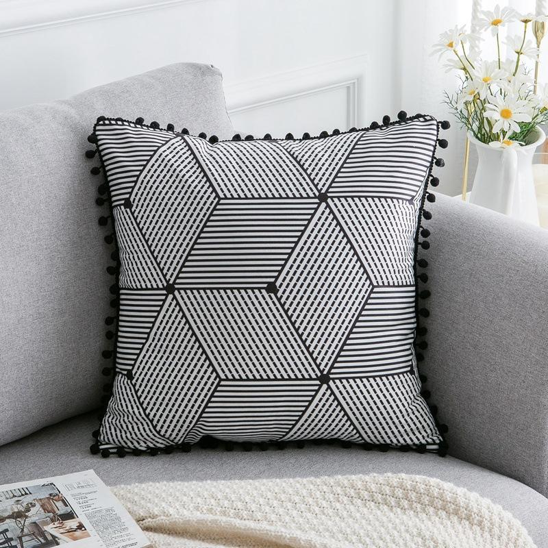 Simple pattern sofa pillowcase