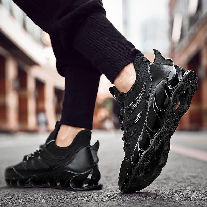 Flying woven wild thick bottom increased sports white shoes casual shoes