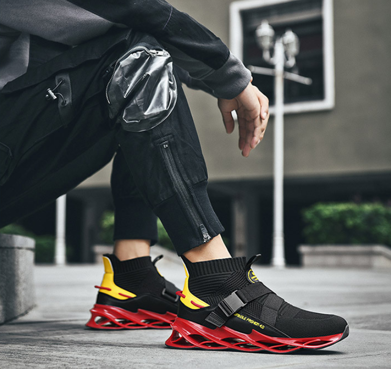 Shock absorption fitness running shoes