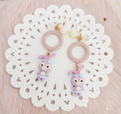 Dream Purple Creative Sweet Earrings