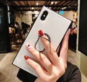 Mobile   glass case ring buckle cover  | IPhone