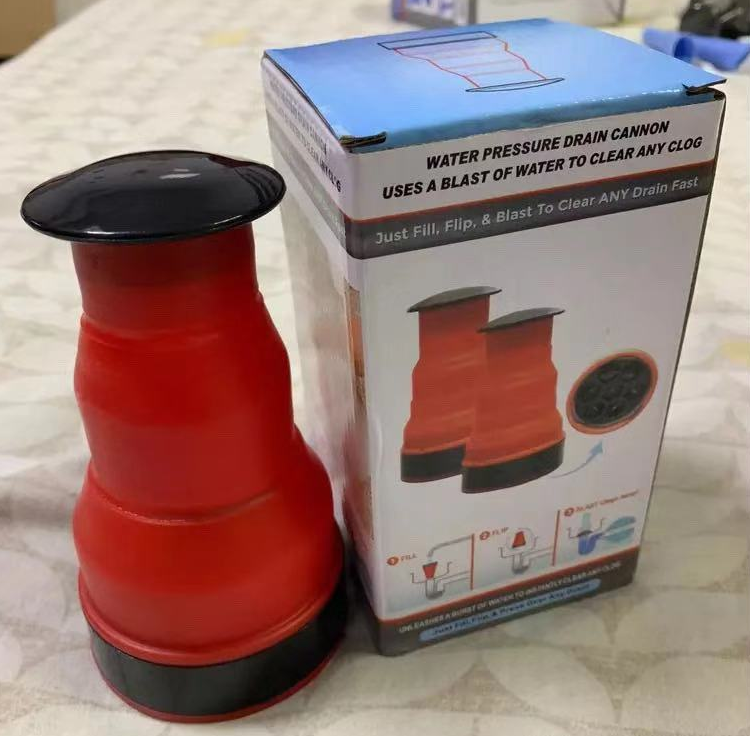 Clog Cannon High Pressure Powerful Manual Air Power Drain Blaster Pump For Bathroom Kitchen Sink Plunger Pipe Clog Remover