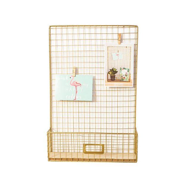 Nordic style wrought iron rack storage wall hanging clothing store cafe shop wall mural creative decorative frame