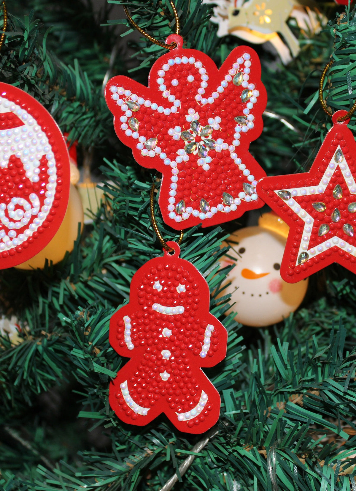 DIY Diamond Painting Christmas Tree Pendant Gift Tag Card