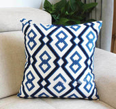 Cotton canvas embroidered car pillowcase