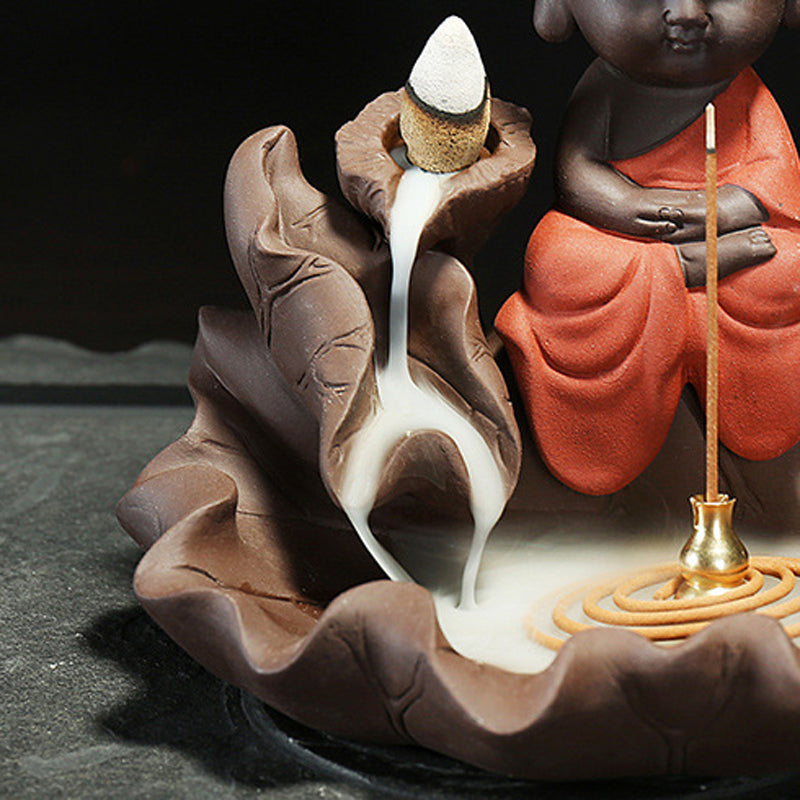 Lotus little monk reflux incense burner