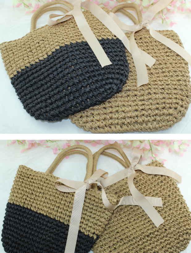 New straw bag shoulder portable handbags beach