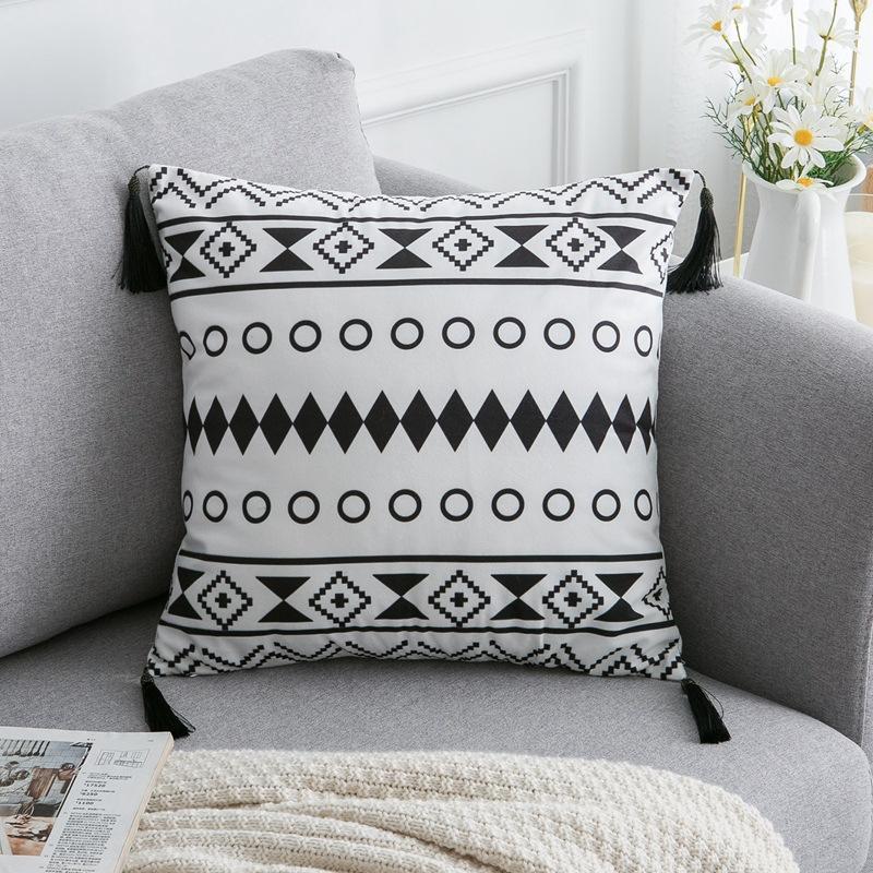 Simple pattern sofa pillowcase