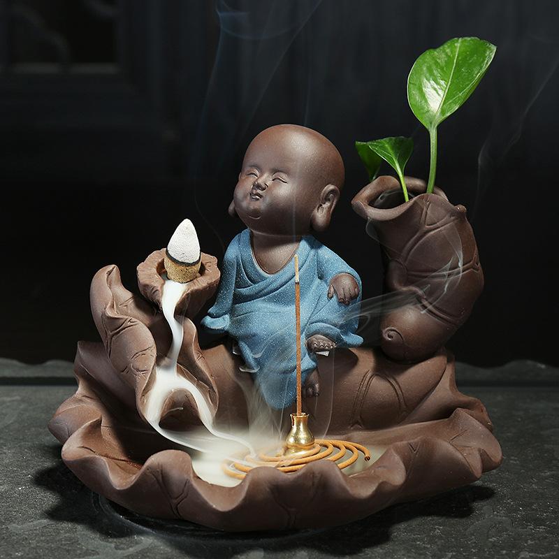 Lotus little monk reflux incense burner
