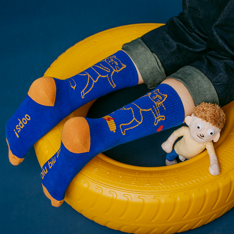 Animal tube socks