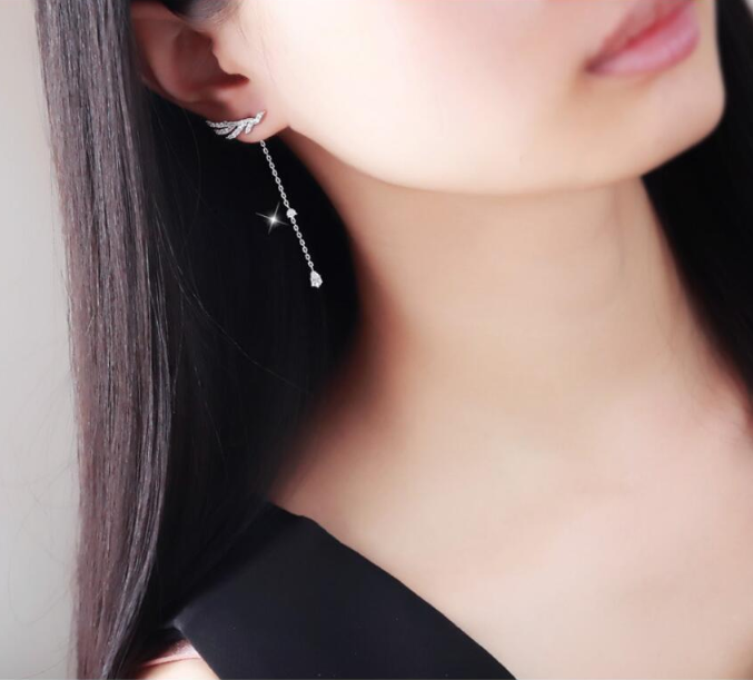 Angel wings earrings