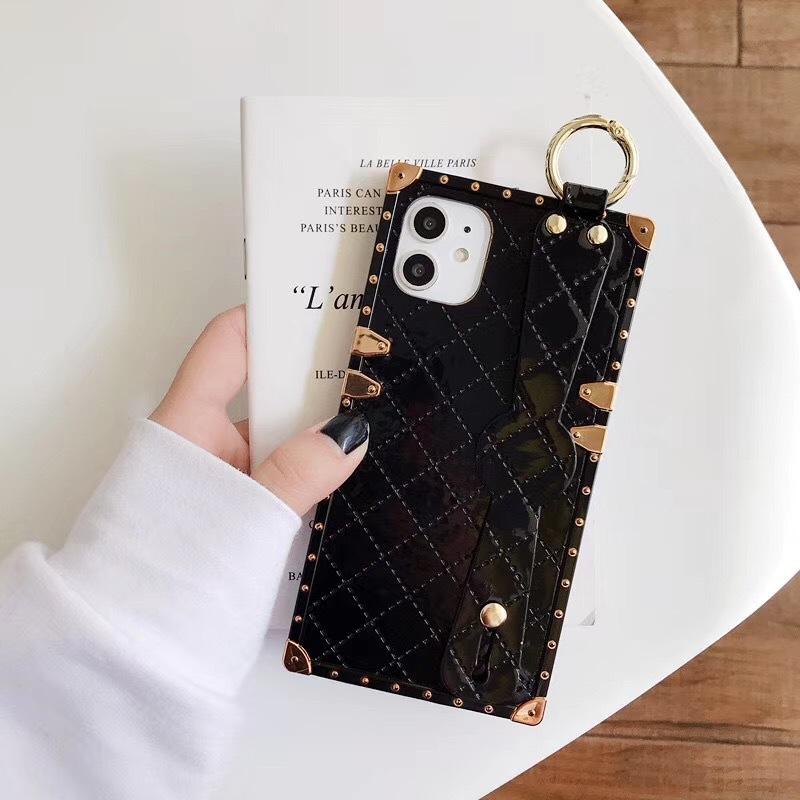 Patent leather case with mobile  | IPhone