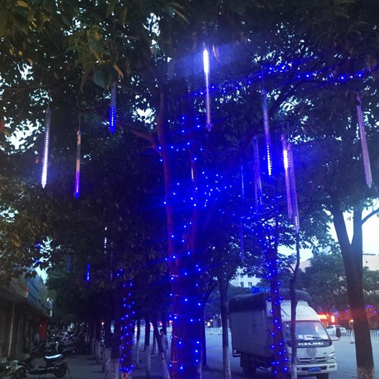 Led meteor rain light lantern flashing lights engineering lighting Christmas tree decoration lights waterproof hanging tree lights marquee