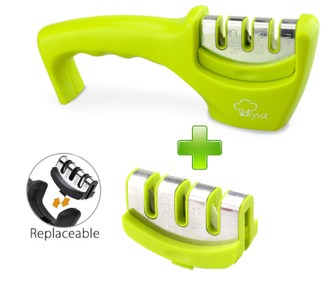 Afilador de cuchillos rápido de 3 etapas