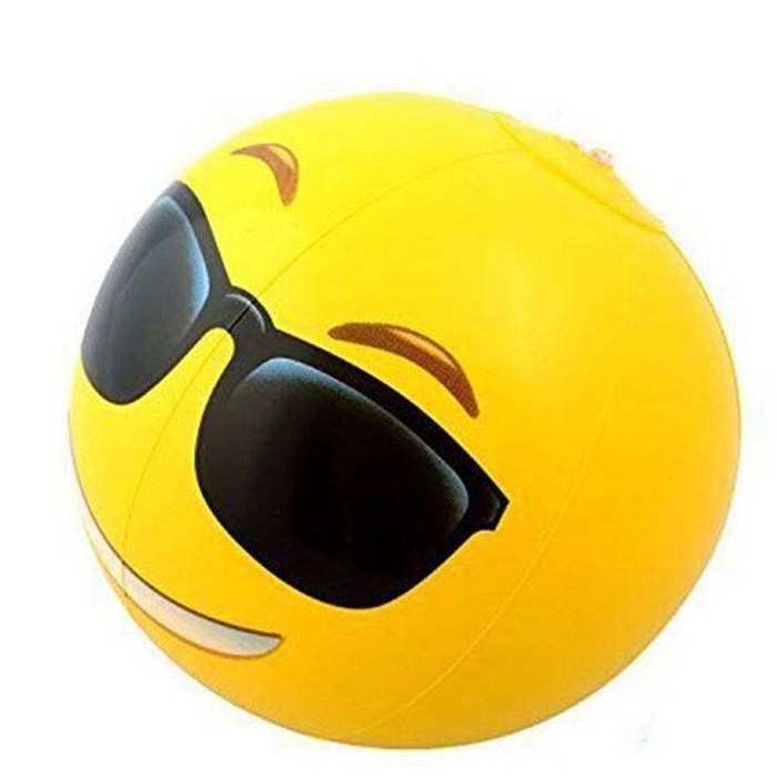 Inflatable smiley ball pvc inflatable beach ball fun expression ball