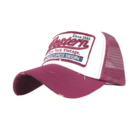 New patch net cap baseball cap